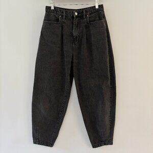 90's Barrel Balloon Jean Zara Shadow Black